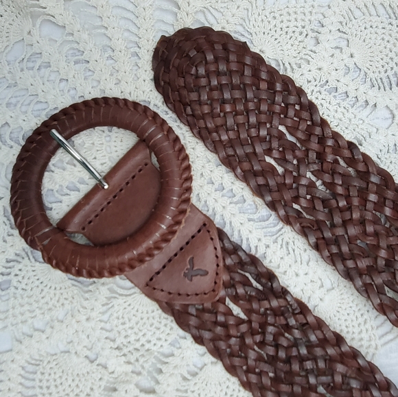 American Eagle Outfitters Woven Leather Belt S/M main image 9